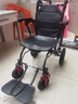 康倍星（COVNBXN）轮椅折叠轻便老人专用旅行便携式老年手推代步车医用家用BZ 前后8重弹簧减震-拉杆-碳转印-人体工学座椅-BZ 实拍图