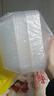 一次性餐盒带盖加厚家用饭盒便当盒长方形圆形透明外卖打包盒小包 750方形10个装 实拍图
