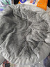 派乐特 猫窝狗窝保暖冬季秋天宠物猫咪毯垫子睡袋 灰色L+头枕 实拍图