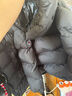 保姆鹅  【风墙】儿童羽绒服宝宝中长款护脸加厚外套保暖童装[NG2664] 炭黑 120 实拍图