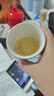 连山阁 陶瓷泡茶壶带过滤网内胆大号容量家用茶具单壶冲茶器杯子套装 升级玉兰花茶壶陶瓷650ml（一壶二杯 实拍图