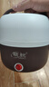 领锐（lingrui） 便携式电热饭盒插电保温饭盒自动蒸煮加热饭菜锅自热煮饭神器上班族便当带饭蒸饭器 咖啡色双层 实拍图