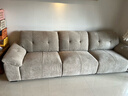 法莎蒂布艺沙发客厅现代简约直排三人位复古奶油云朵沙发雪尼尔 3米单扶单+单+单扶单 【旗舰版雪尼尔婴儿绒】 实拍图