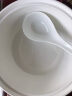 斯凯绨（Sky Top）陶瓷带盖汤盆骨瓷汤碗双耳品锅家用酒店纯白9英寸 实拍图