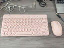 B.O.W航世 MK610无线键盘鼠标套装 超薄静音可爱女键盘圆帽多彩便携电脑笔记本外设办公键盘鼠标 无线键鼠套装【樱花粉】 实拍图