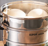 苏泊尔SUPOR好帮手304不锈钢双层复底28cm蒸锅燃气电磁炉通用蒸笼SZ28B5 实拍图