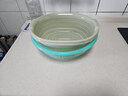 全适沥水篮双层大号沥水架漏筛旋转圆形洗菜盆厨房洗菜水果篮大号绿色 实拍图