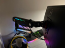 NB显示器支架 机械臂 电脑显示屏支架 电竞RGB机械臂 桌面台式增高架大承重20KG 27-60英寸 F6幻夜黑 实拍图