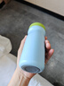 炊大皇316L不锈钢保温杯便携口袋杯子保冷小巧超轻外出350ml（冰雾蓝） 实拍图