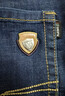 花花公子（PLAYBOY）牛仔裤男秋冬季休闲裤子男士宽松直筒潮牌男装长裤 深蓝色SC 32 实拍图