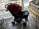 豪威 婴儿推车可坐可躺双向便携婴儿车0-3岁轻便BB手推车（全车可水洗） 酒红色+旗舰款+可坐躺双向+音乐餐盘（全车可水洗） 实拍图