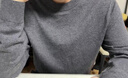 优衣库男装女装柔软绵羊毛圆领针织衫/长袖毛衣毛衫25新款478541 02 浅灰色 XS /160/76A 实拍图