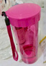 特百惠（Tupperware）莹彩430ML塑料杯男女士学生夏季运动水杯子户外便携大容量 海棠红 实拍图