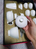 苏氏陶瓷（SUSHI CERAMICS）翡翠玉功夫茶具套装羊脂玉陶瓷三才盖碗青瓷茶壶套组节日礼盒装 实拍图