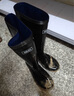回力男士高中筒雨鞋成人雨靴胶鞋套鞋防水鞋水靴XHL38-B 黑色高筒 46  实拍图