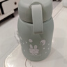 【京东物流送货上门】萌萌兔卡通水杯女牛奶玻璃杯创意便携杯子 蓝色萌萌兔 330ml 1只 实拍图