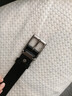 牛当家真皮皮带男牛皮腰带针扣头层牛皮1101 礼物 黑色 115-125cm 实拍图
