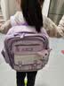 靓宝宝2026新款女孩双肩包三到六减负护脊背包一年级书包小学生儿童超轻 小号紫色(适合1-2年级) 小学 实拍图