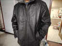 恒源祥高档冬季皮毛一体皮衣男加绒加厚中老年爸爸装绵羊皮衣夹克外套男 NZC1052-801皮毛一体翻 领 黑色 XL 115斤-135斤左右 实拍图