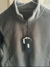 京东京造摇粒绒外套防静电抓绒衣保暖卫衣夹克男女同款T恤打底 浅灰色 S 实拍图