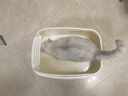 猫乐适半封闭猫砂盆防溅防臭易清洗大容量猫厕所成幼猫通用开放式猫砂盆 【白色】大面包15L+铲子 实拍图