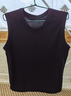 MUJI女式 天竺编织 无袖T恤 上衣打底衫女款内搭背心 坎肩 25年夏季 黑色 M (160/84A) 实拍图