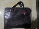 树杰 手提文件包公文包男文件袋手拎商务包手提袋牛津男士收纳防水大容量双层定制印刷 315款黑色 实拍图