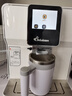 德颐（DEYI）DE-320触摸彩屏全自动咖啡机/家用商用办公室/现磨豆一键意式美式花式咖啡自动奶泡自动清洗双锅炉 白色 咖啡机+奶罐组合 实拍图