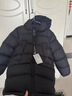 保姆鹅  【风墙】儿童羽绒服宝宝中长款护脸加厚外套保暖童装[NG2664] 炭黑 110 实拍图