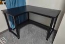 久丞家具转角电脑桌学生家用书桌双人书架一体组合桌卧室拐角L型电竞桌子 【加厚16mm桌面】黑色左转角 140x100x74cm 实拍图
