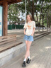 班尼路（Baleno）纯棉短袖T恤女夏季2025年女装新款时尚休闲潮流百搭通勤风半袖 实拍图
