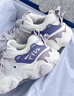 斐乐（FILA）官方女鞋老爹鞋运动鞋新款猫爪鞋5代复古休闲鞋 奶白/浪漫紫-GO 35.5 实拍图