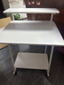 舒客艺家电脑桌台式书桌家用卧室学习桌学生学习桌子小户型工作台转角书桌 雪白双层学习桌60*50+送万向轮 实拍图
