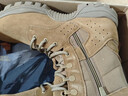 3514作战靴男训练鞋高帮战术靴侧拉链男靴新式棕色户外沙漠靴 棕色 44 实拍图