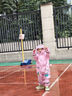 lemonkid儿童雨衣男童女宝宝雨披小学生雨具 蒂娜彩虹星星兔连体 M 实拍图