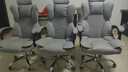 奥伦福特 电脑椅办公椅子电竞椅家用人体工学椅老板椅主播靠背椅皮革转椅 创意工学椅-灰+含乳胶垫【二代】 实拍图