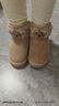 牧童小考拉宝宝雪地靴男孩冬季新款女童鞋加厚保暖幼儿可爱加绒大棉鞋 拿铁咖 29 鞋内长18.3cm/适合脚长17.5cm 实拍图