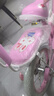紫榕 儿童自行车女孩单车3-8岁公主款脚踏车男女宝宝小孩童车 公主粉【送货上门】加厚白胎升级 14寸 适合90-110cm 实拍图