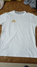 阿迪达斯（adidas）T恤男夏季运动透气轻薄宽松棉短袖 黑/金 L 实拍图