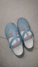 华美健步洞洞鞋女防滑包头凉拖鞋海边沙滩鞋柔软果冻鞋HM2136天蓝36 实拍图