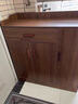 第一森林茶水柜实木色餐边柜储物柜置物柜家用备餐柜客厅靠墙一体收纳柜 【三门一抽+护栏】 胡桃木色90cm 组装（自行组装） 实拍图