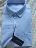 罗蒙（ROMON）纯棉牛津纺长袖衬衫男春秋中青年时尚职业工装衬衣1085蓝色40 实拍图