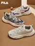 FILA 斐乐运动鞋女MARS II 火星系列二代秋秋季时尚复古跑步鞋女 奶白/木薯粉-GT 38 实拍图