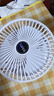 电风扇伸缩折叠小风扇宿舍家用静音充电型办公台式USB桌面宿舍大风力夏台面落地两用折叠电风扇 颜色随机 直插款无档位开关1个装 实拍图