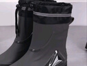 德系雨鞋雨靴高档男新款收口防雨防水鞋中筒防滑雨靴水靴户外钓鱼 黑色加防水口不可拆 41 实拍图