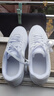 特步情侣男女板鞋小白鞋空军一号冬季革面保暖运动板鞋休闲鞋 实拍图