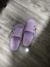 马尼亚袋鼠（MANIYADAISHU）新款夏季拖鞋女厚底情侣款厚底居家浴室洗澡拖鞋男拖鞋凉拖鞋家用 紫罗兰 40-41 （适合39-40脚穿） 实拍图