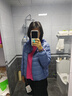 鸭鸭（YAYA）佟丽娅同款轻薄羽绒服女新款秋冬季休闲短款连帽保暖轻便韩版外套 雾霾蓝 4XL 实拍图