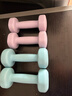 朗威哑铃女士哑铃套装组合小学儿童小哑铃练臂肌塑形初学健身家用器材 【纯铁】水蓝色-2kg*2只 1KG 起【健身塑型】 实拍图