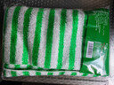 青柚出口双层竹纤维洗碗巾加厚吸水家务清洁布不易沾油厨房油污抹布 QY-066绿白条27×30cm(五条装） 实拍图